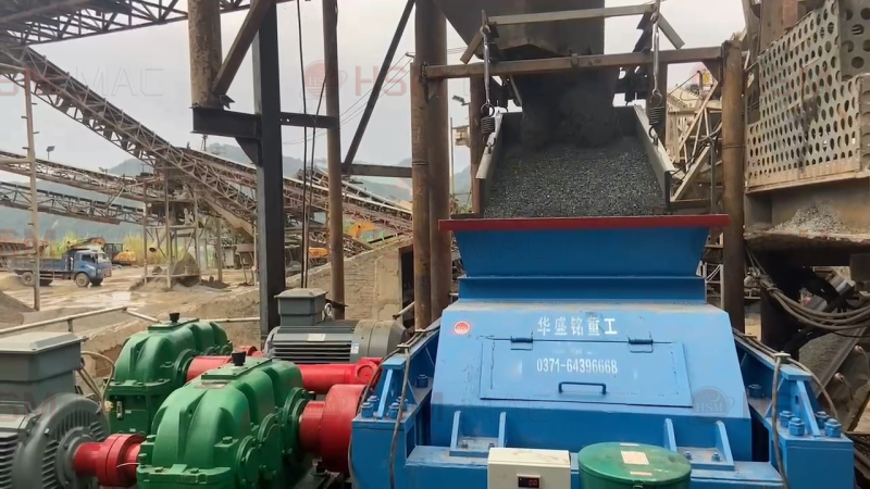 Double Roller Crusher work