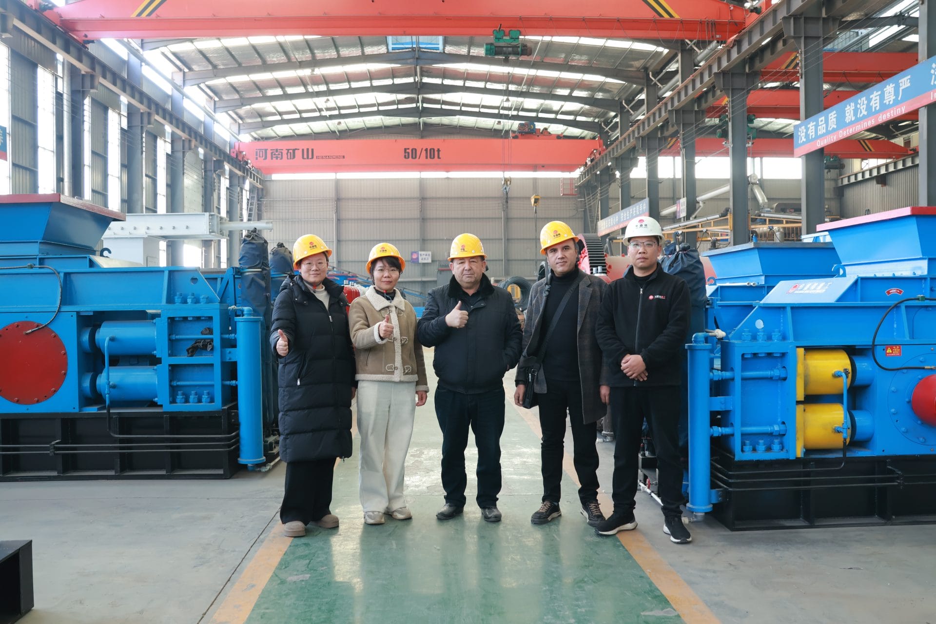 double roller crusher production line